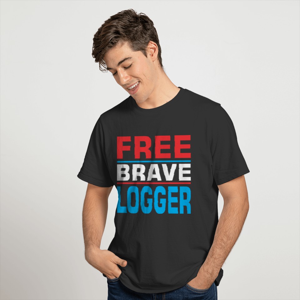 Free Brave Logger T-shirt