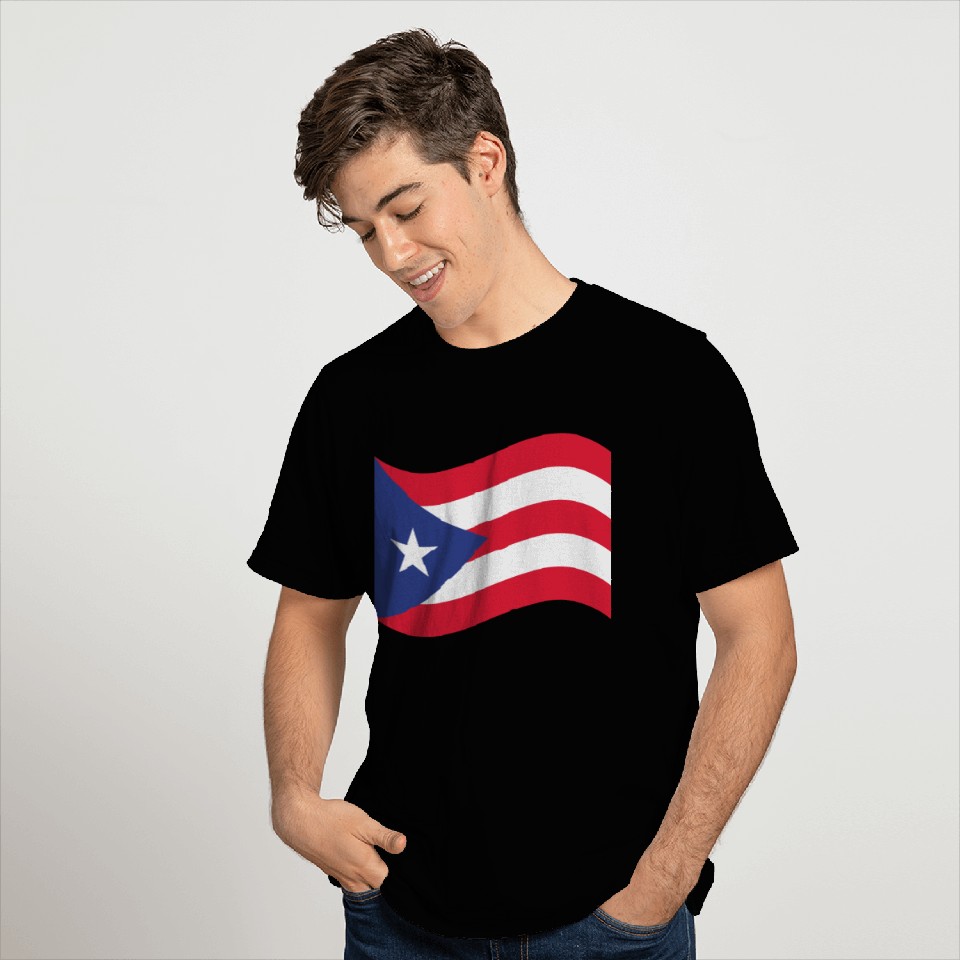 Flag Puerto Rico T Shirts