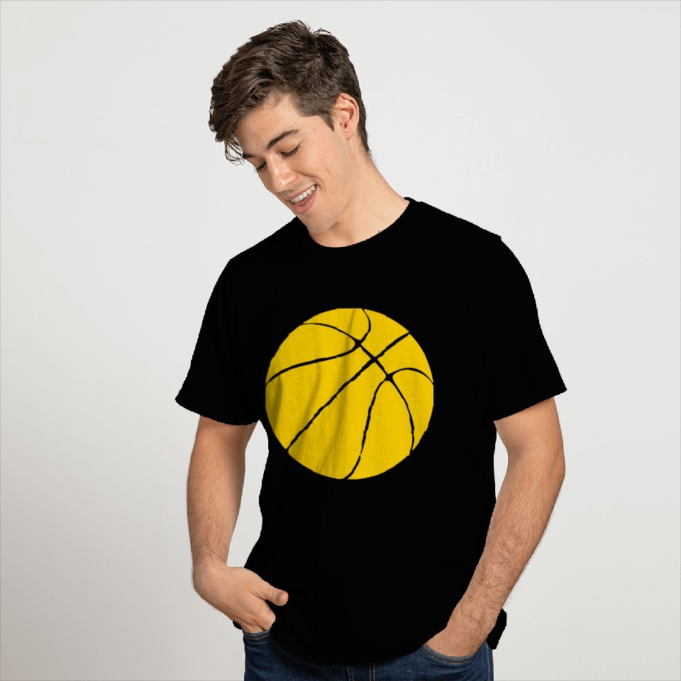 Yellow Basketball T Shirts