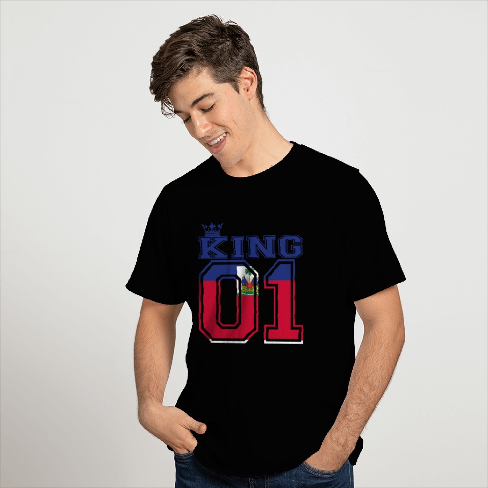 couple land king 01 prince Haiti T Shirts