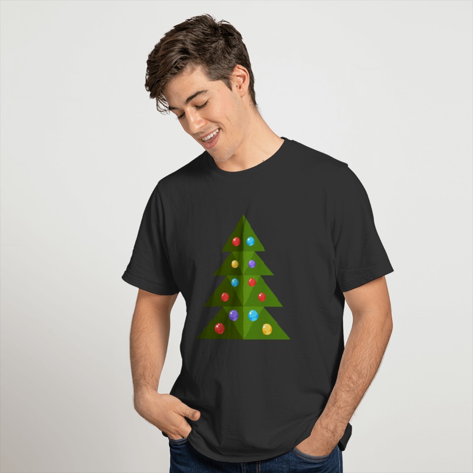 Christmas tree cool spruce New Year vector image T-shirt