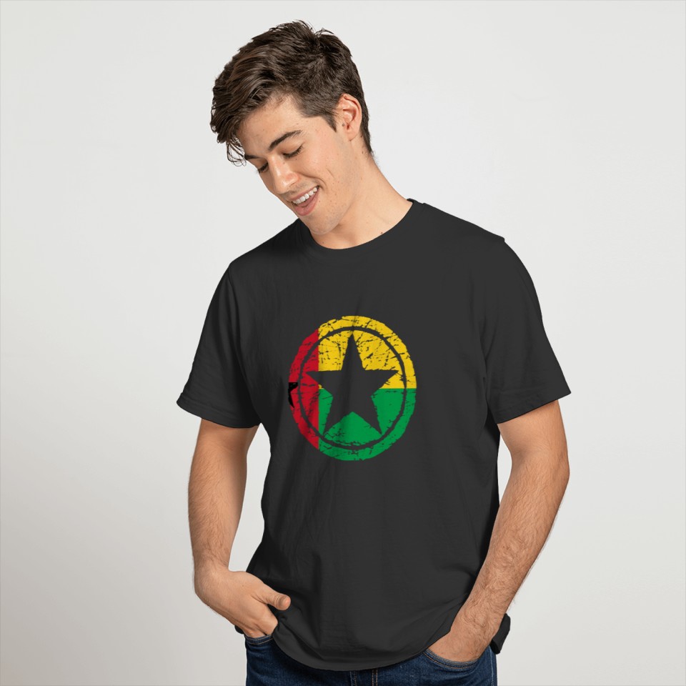 wurzeln liebe stern herz heimat Guinea Bissau png T-shirt