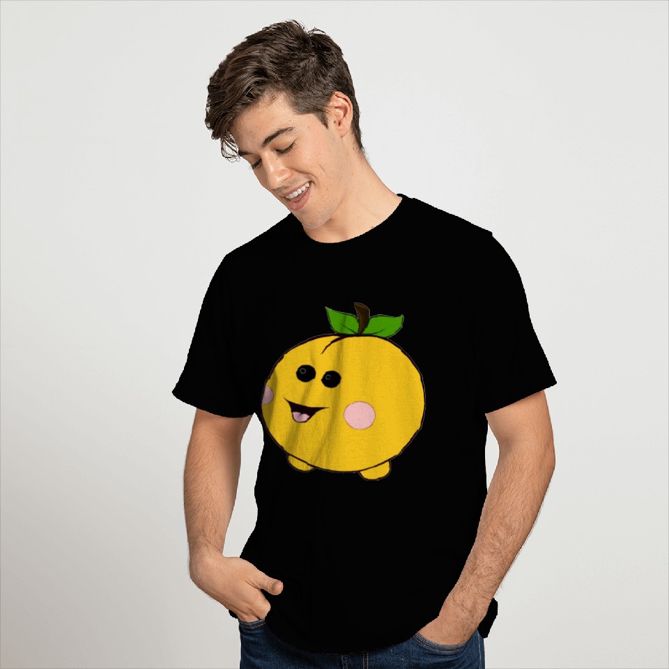 Orange Fruit Image T Shirts
