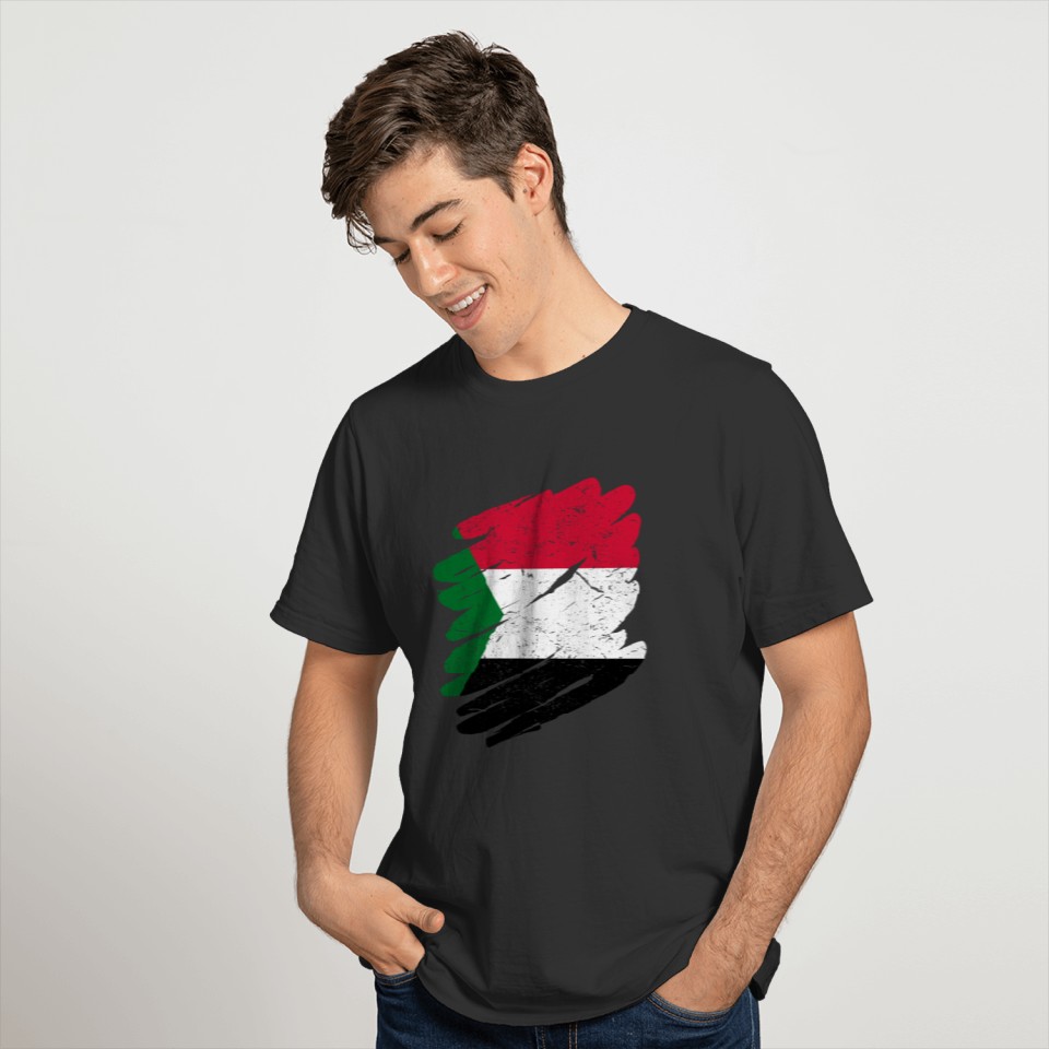 Pinsel Land Heimat Sudan T-shirt