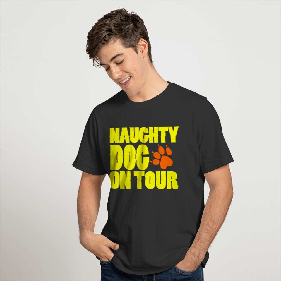 GIFT - NAUGHTY DOG ON TOUR YELLOW T-shirt