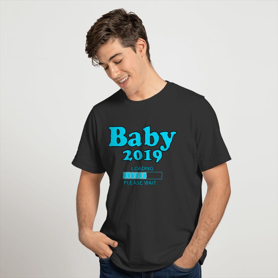 Baby Loading Please Wait 2019 Boy Pregnant Birth T-shirt