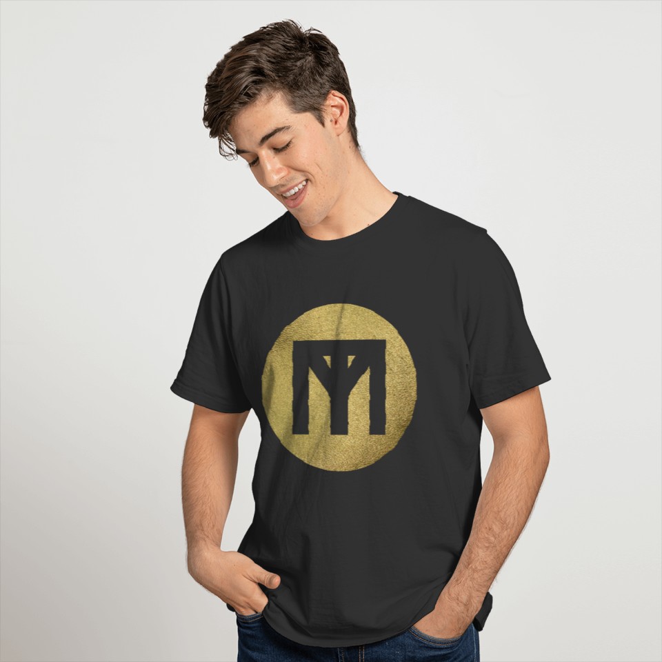 Trend Monster Gold Circle LOGO T-shirt