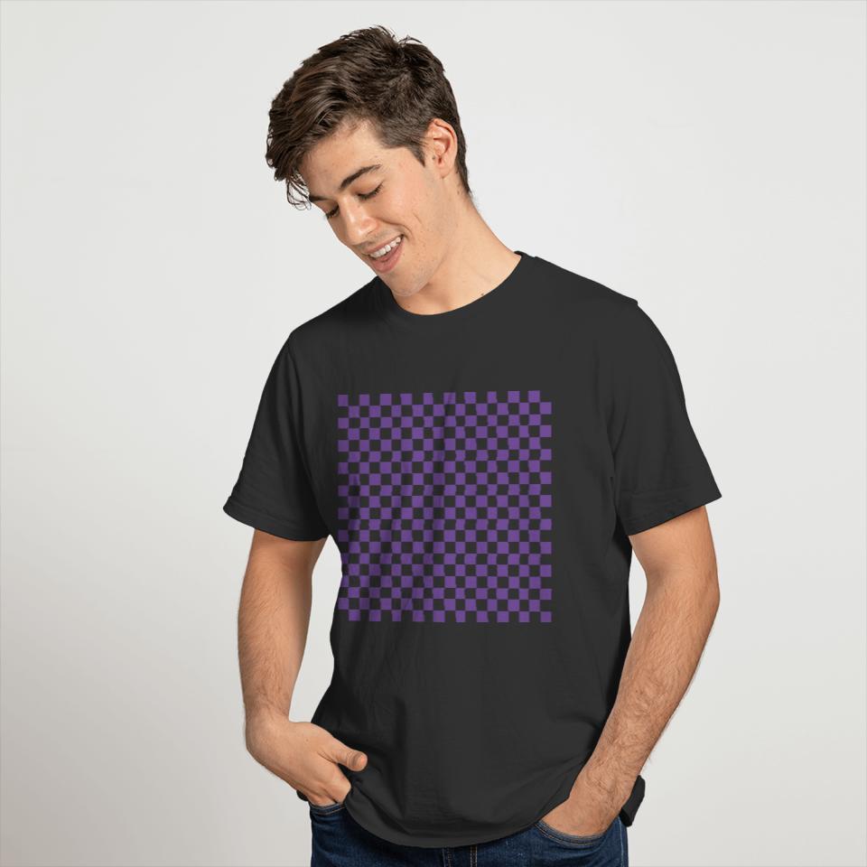 Purple Checkerboard T Shirts