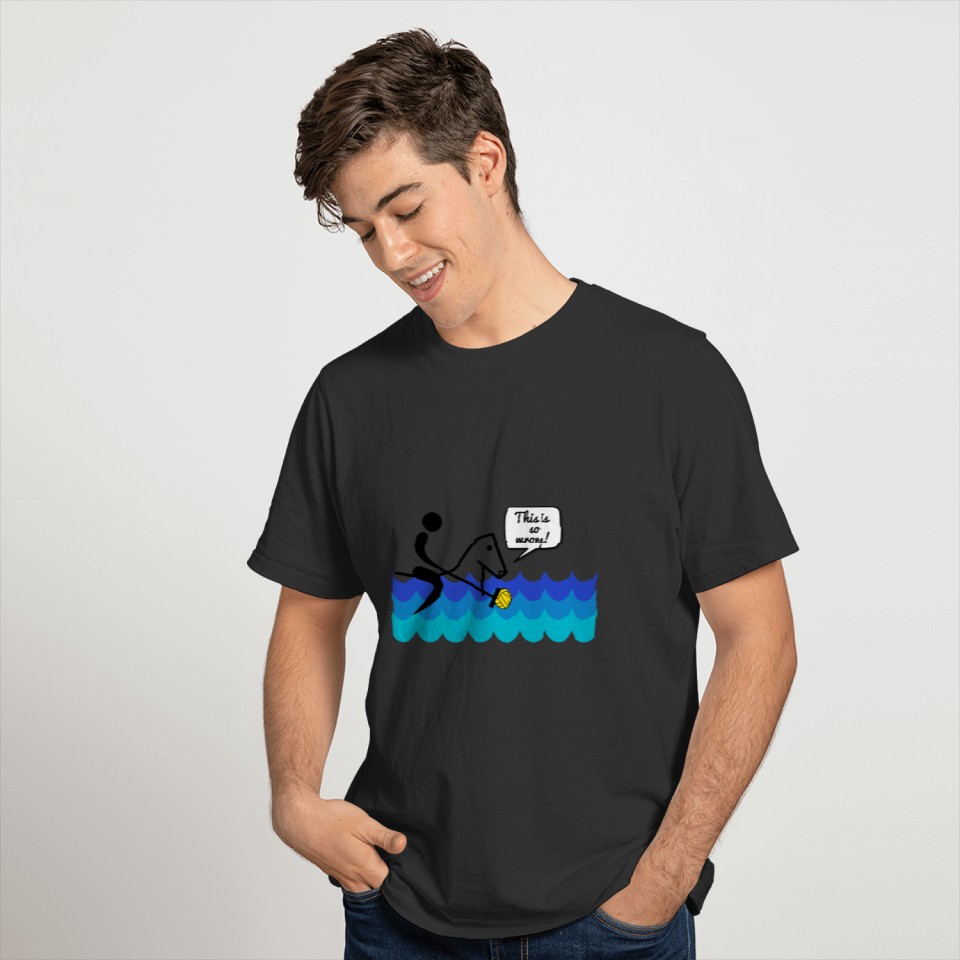 Ironic Water Polo T-Shirt Gift with Horse T-shirt
