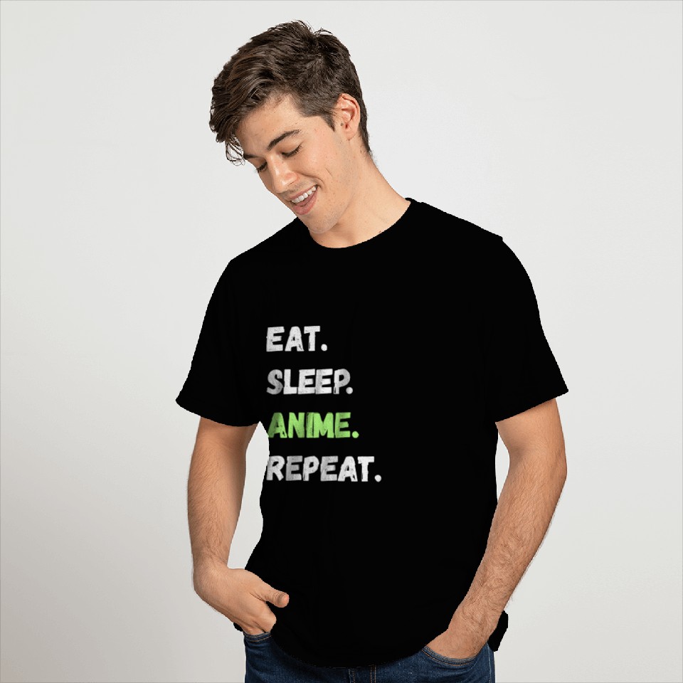 Eat. Sleep. Anime. Repeat. T Shirts T Shirts