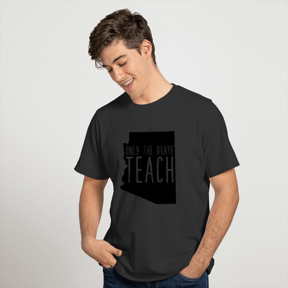 red for ed redfored only the brave teach T-shirt