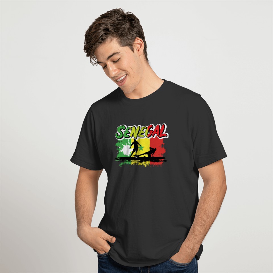 Soccer Tshirt for Fans of Senegal Soccer Team T-shirt
