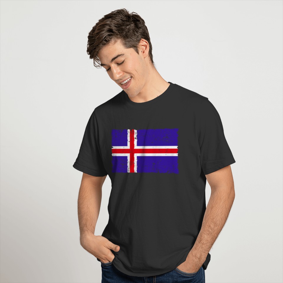 Island Flag Used Look Vintage Gift Idea T-shirt