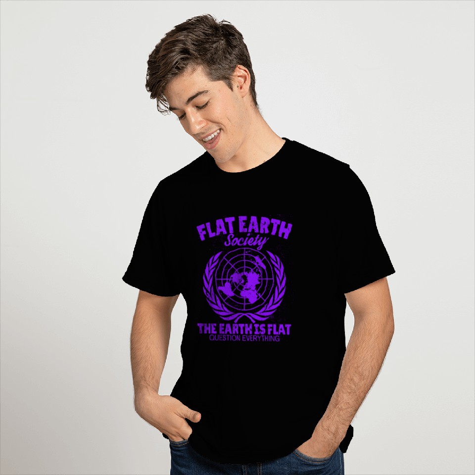 Symbol Flat Earth Society funny T Shirts