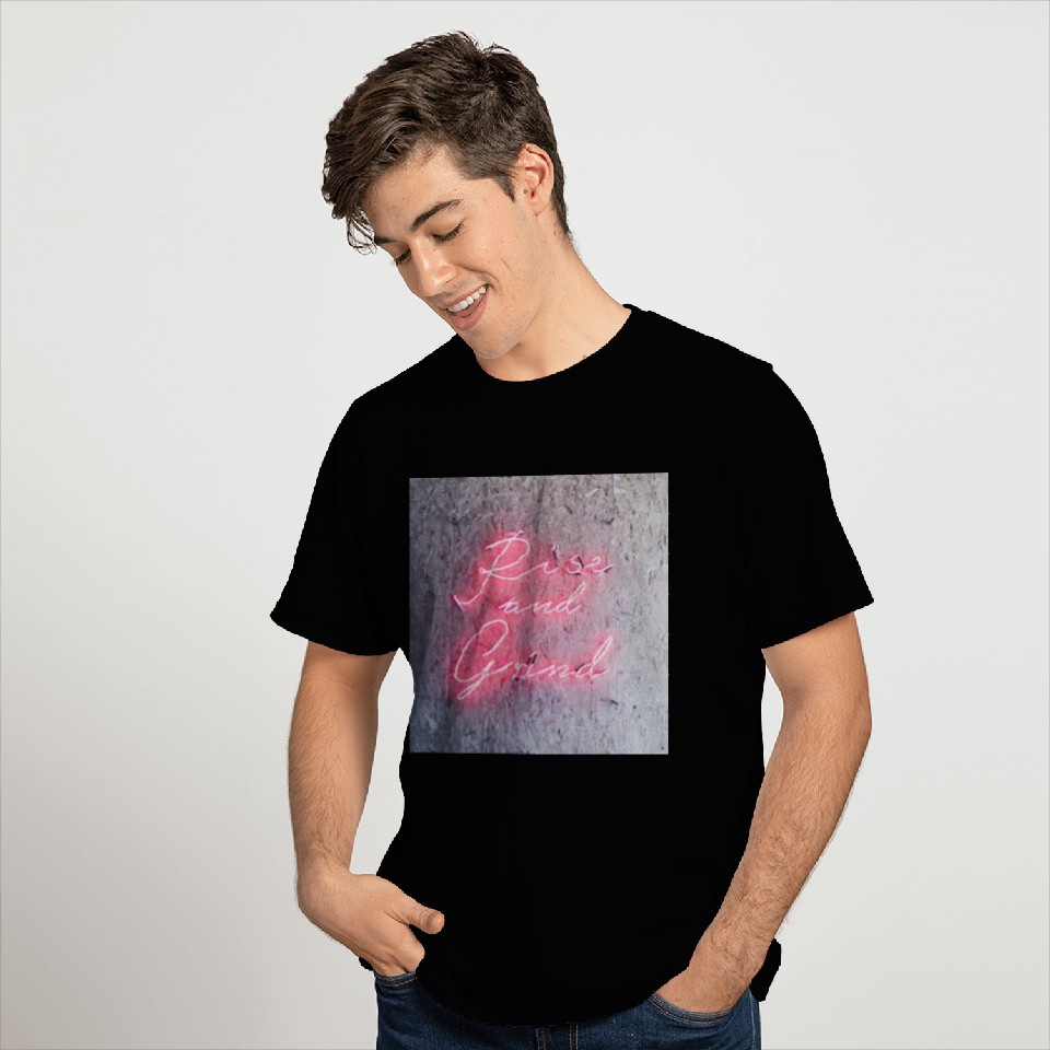 RISE AN GRIND NEON PINK T Shirts