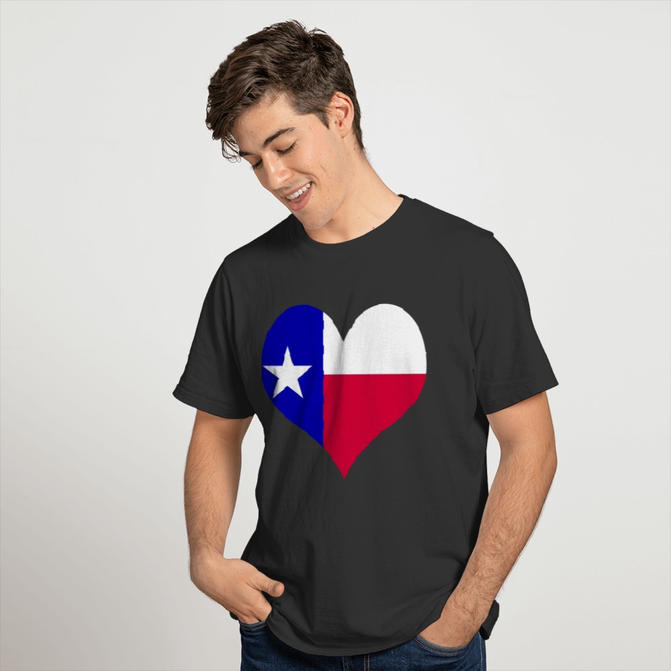 Heart Texas Love country America USA gift idea T-shirt