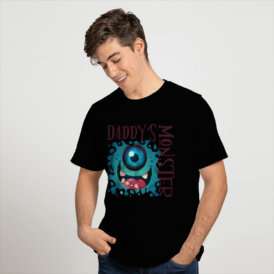 Daddy's Monster - Blue T Shirts