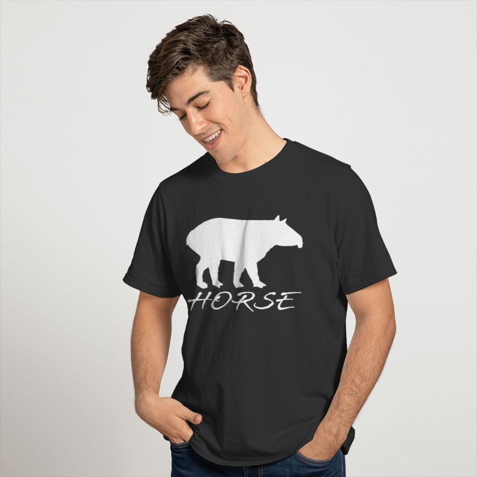 Tapir white design T Shirts