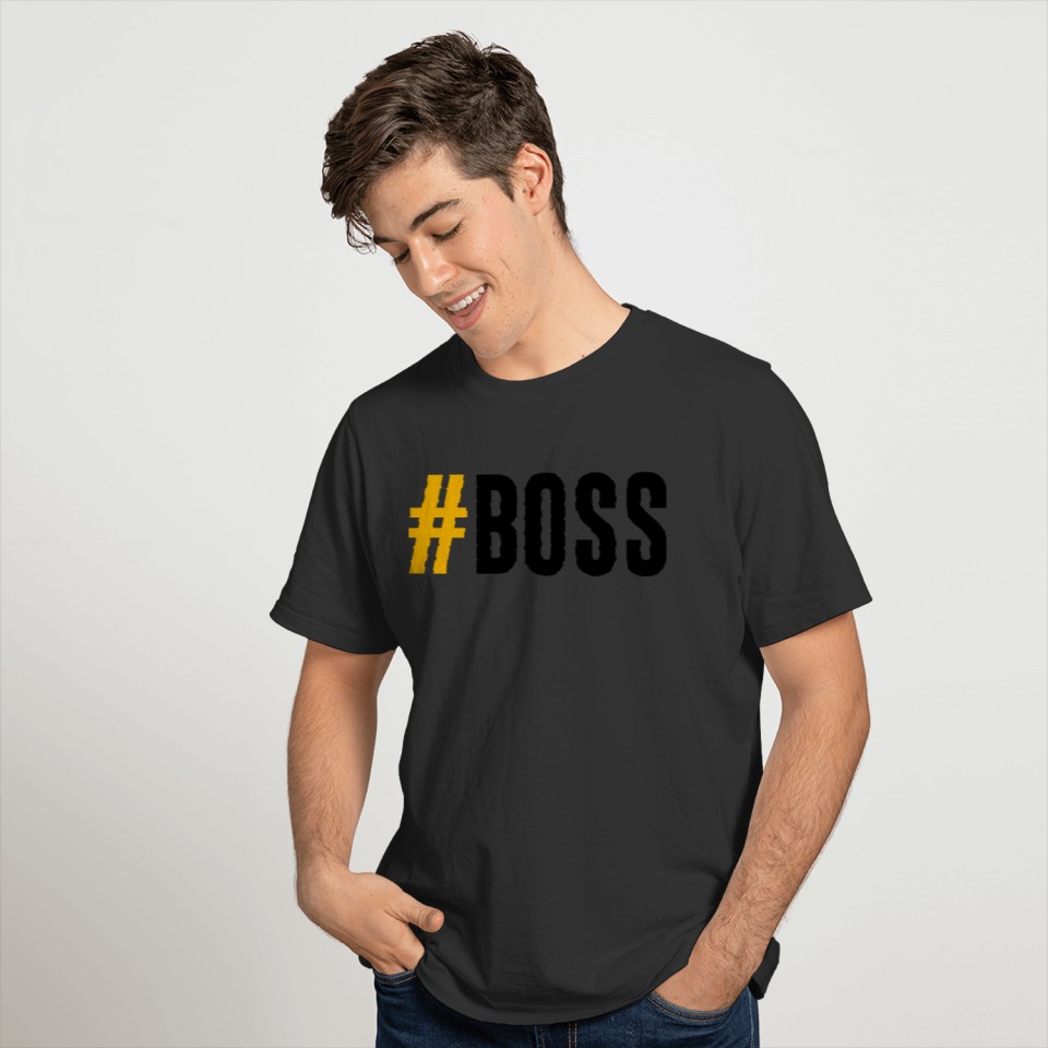 Hastag Boss white shirt T-shirt
