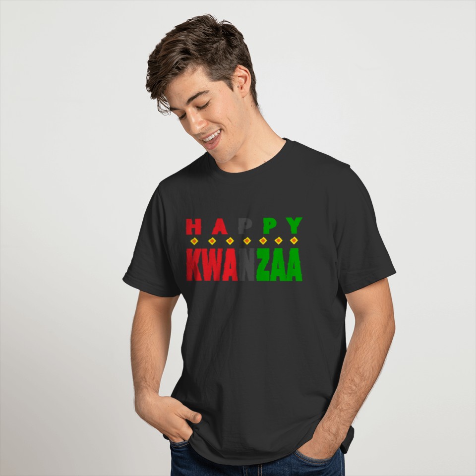 Festive Happy Kwanzaa Holiday T-shirt
