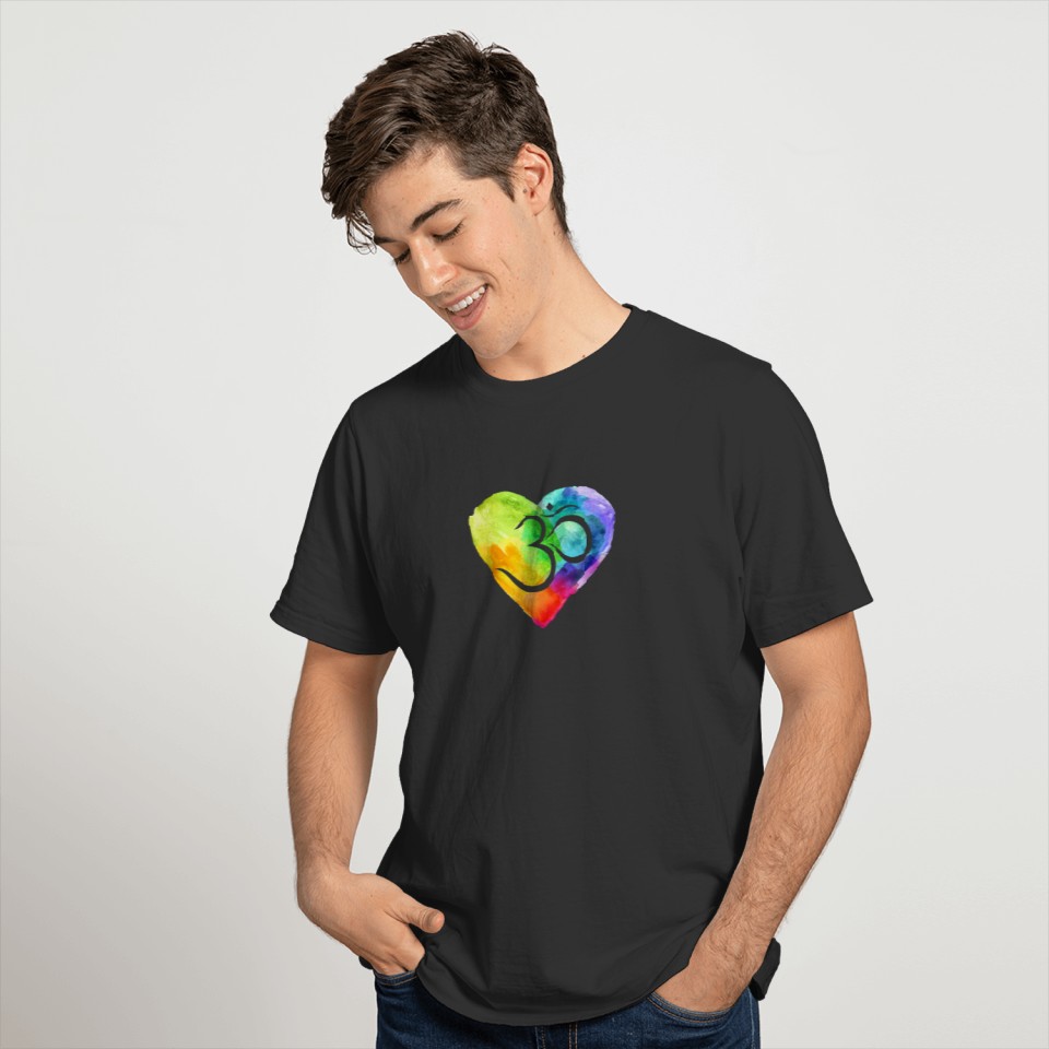 heart namaste | New Age Zen Buddhist Yoga T-shirt