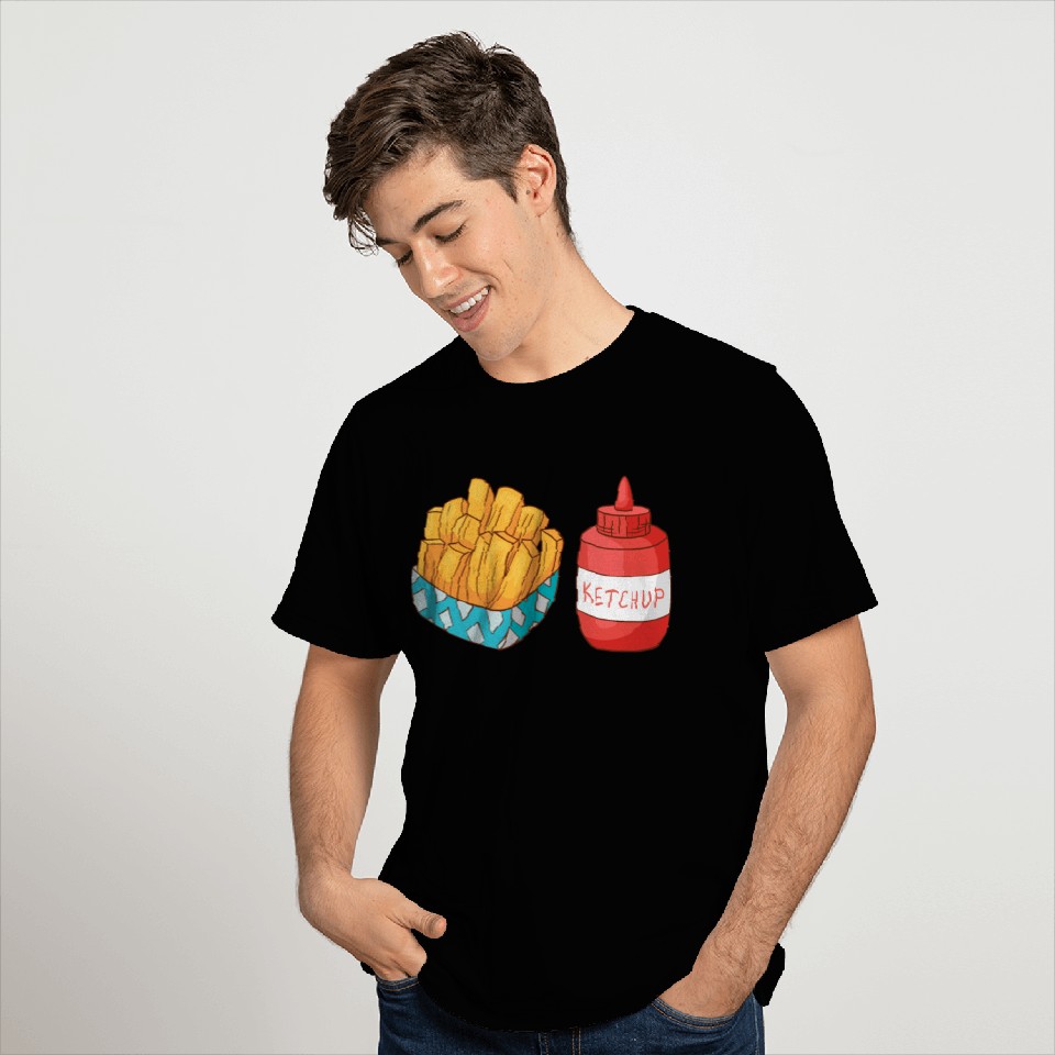 French Fries Ketchup T Shirts