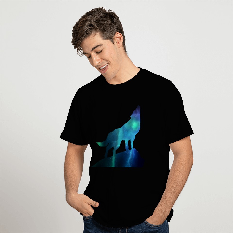 Galaxy Wolf T Shirts
