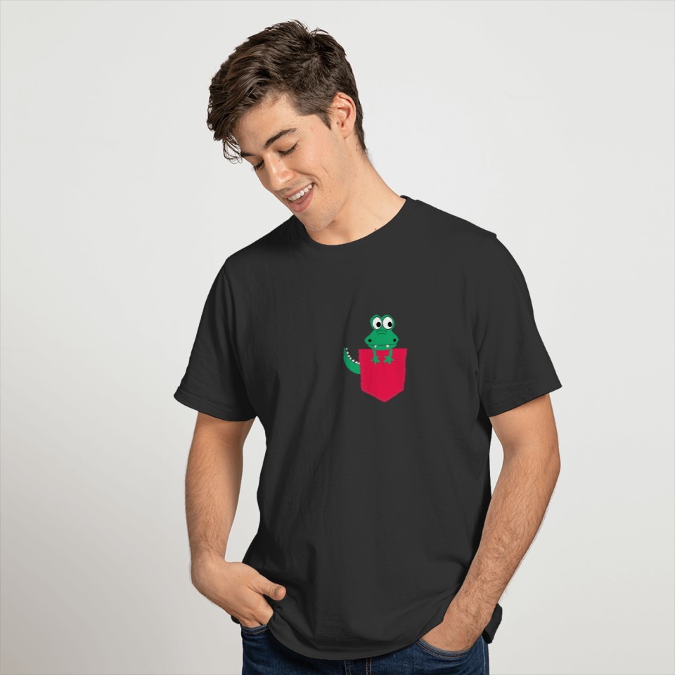 Baby Alligator in a pocket T Shirts