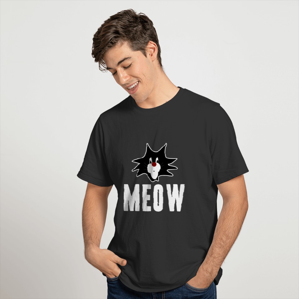 cat pussy kitten Meow male cat gift idea T-shirt