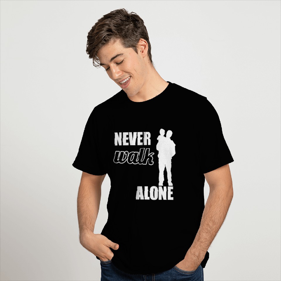 Father and Son - never walk alone gift present T Shirts