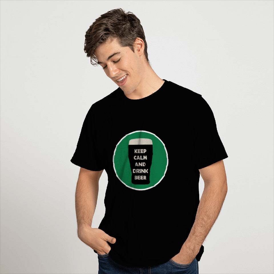 Keep calm and drink beer - St Patricks Day T Shirts