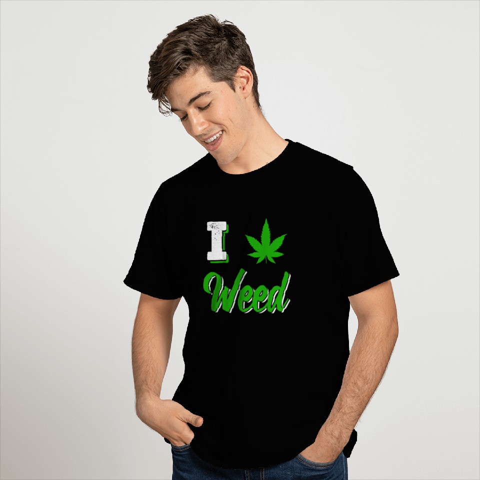 Cannabis hemp hashish pothead T Shirts