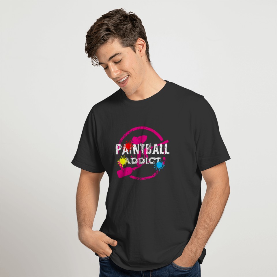 Paintball addict, marker, weapon, gift T-shirt