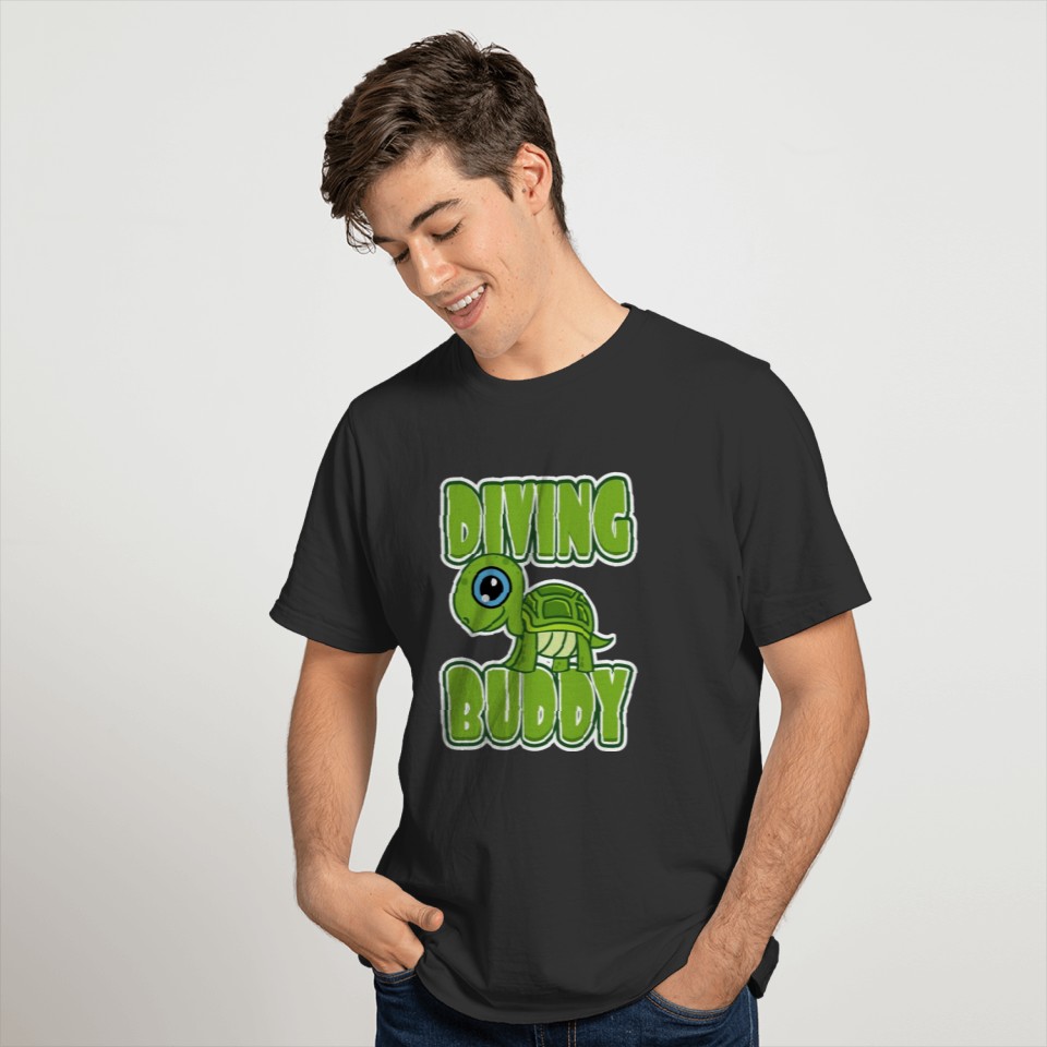 Dive buddy turtle diver gift T-shirt