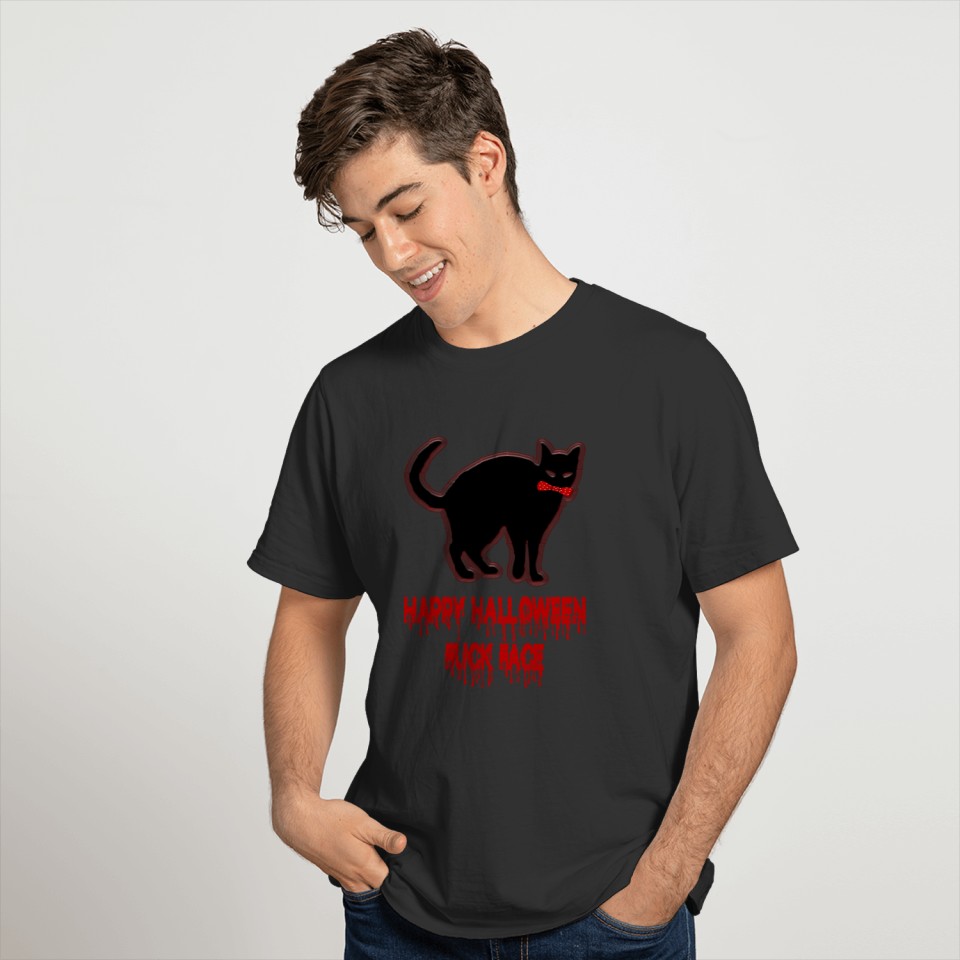 Black Cat Halloween T-shirt