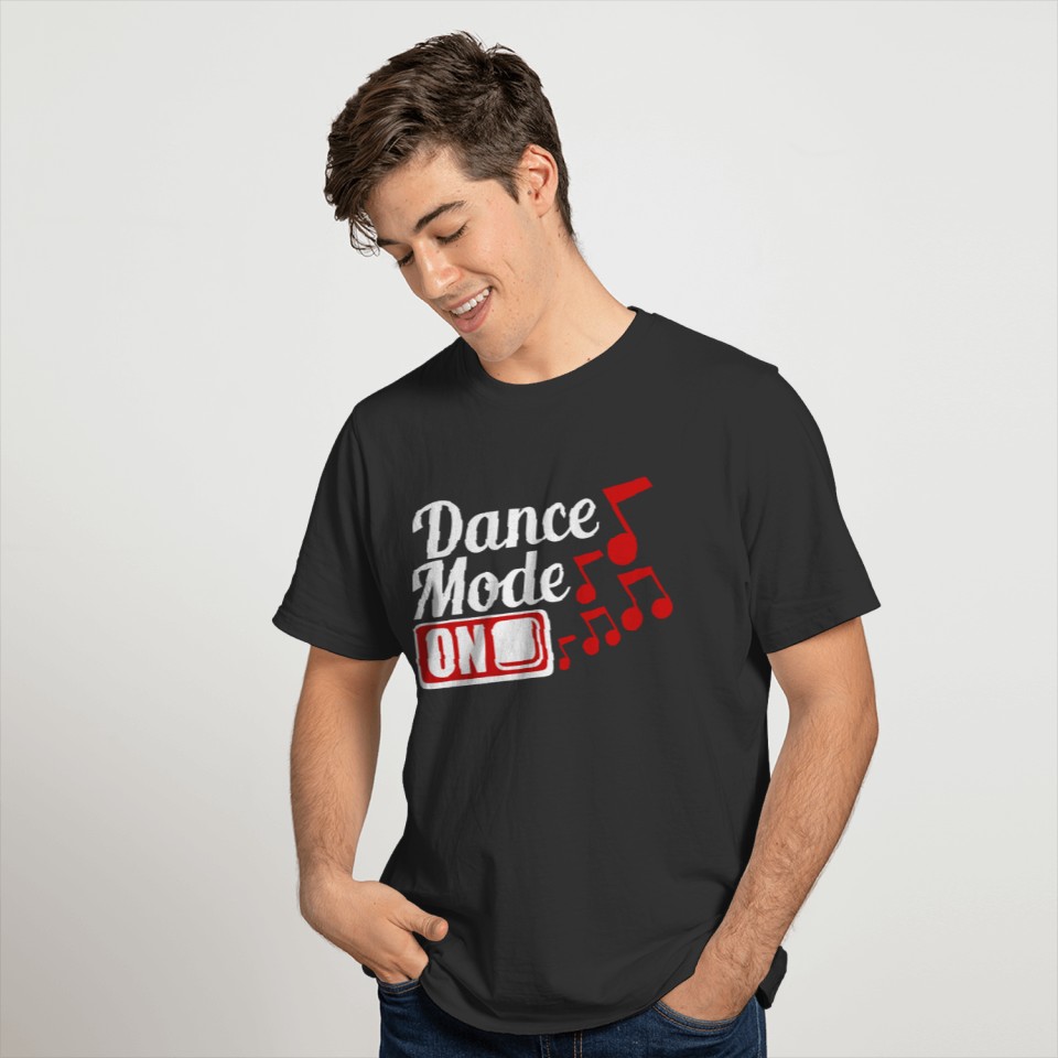 dance mode on button switch dancing party celebrat T-shirt