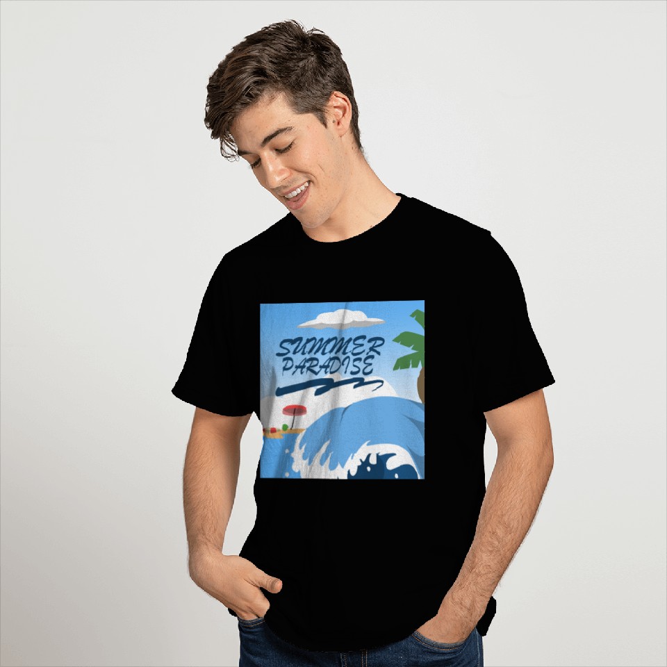 Beach in Summer is Paradise T Shirts