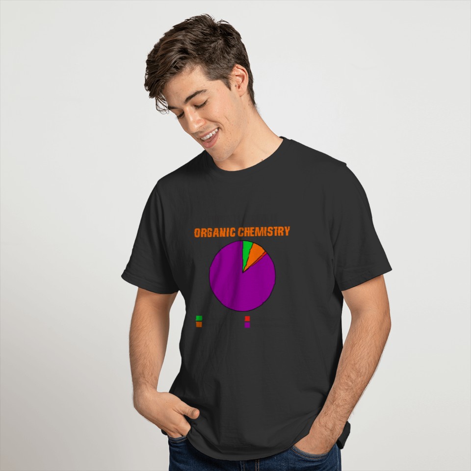 Things I learned in Organic Chemistry pie chart T-shirt