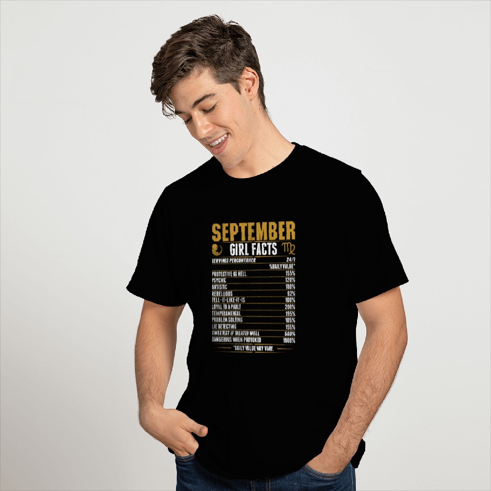 September Virgo Girl Facts T Shirts