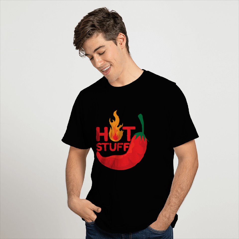 Hot Stuff Chili Pepper Food Funny Gift Idea T Shirts
