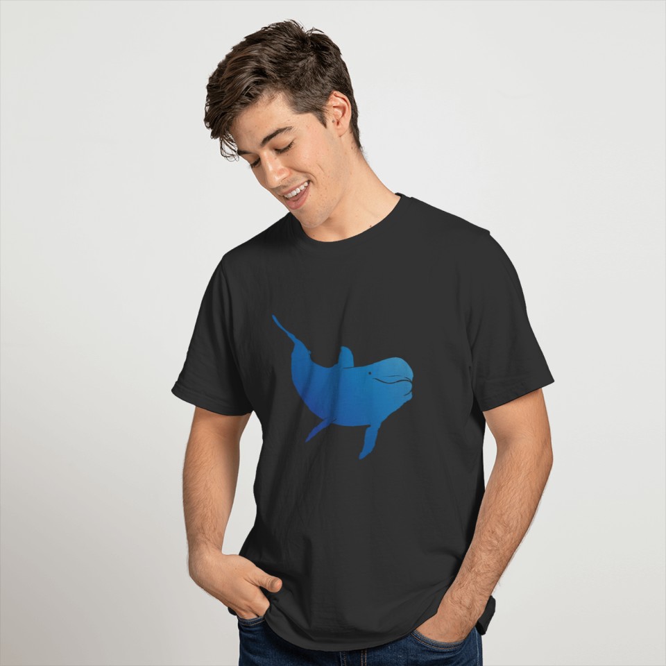 Blue friendly dolphin T-shirt