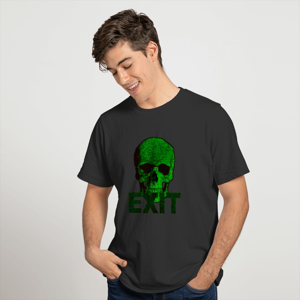 Exit Green Skull T-shirt