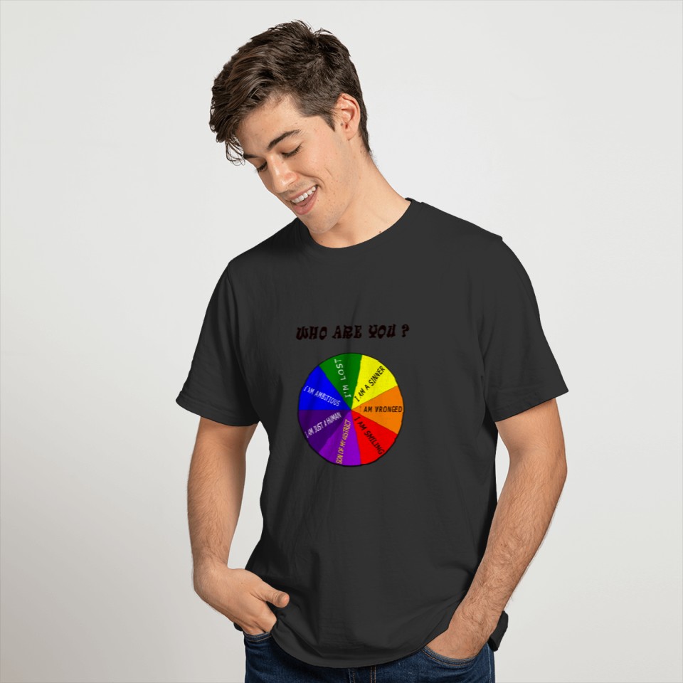 Who are you in a lifelong pie chart T-shirt