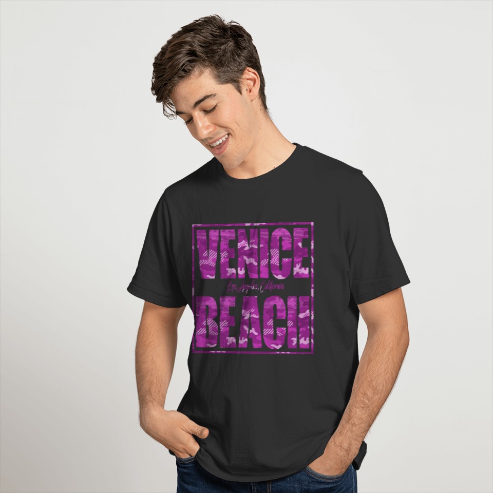 Venice Beach Pink Camouflage T-shirt