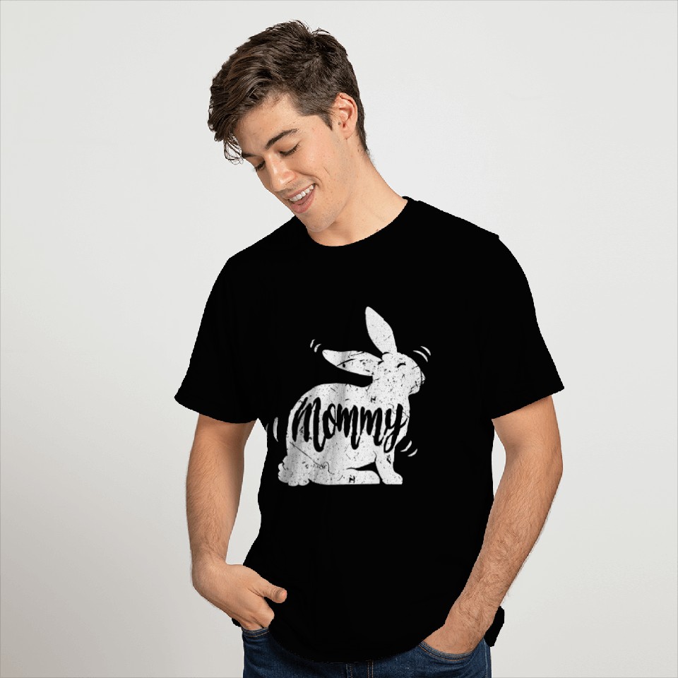 Christian Easter Mommy Bunny Cute Rabbit Graphic T Shirts