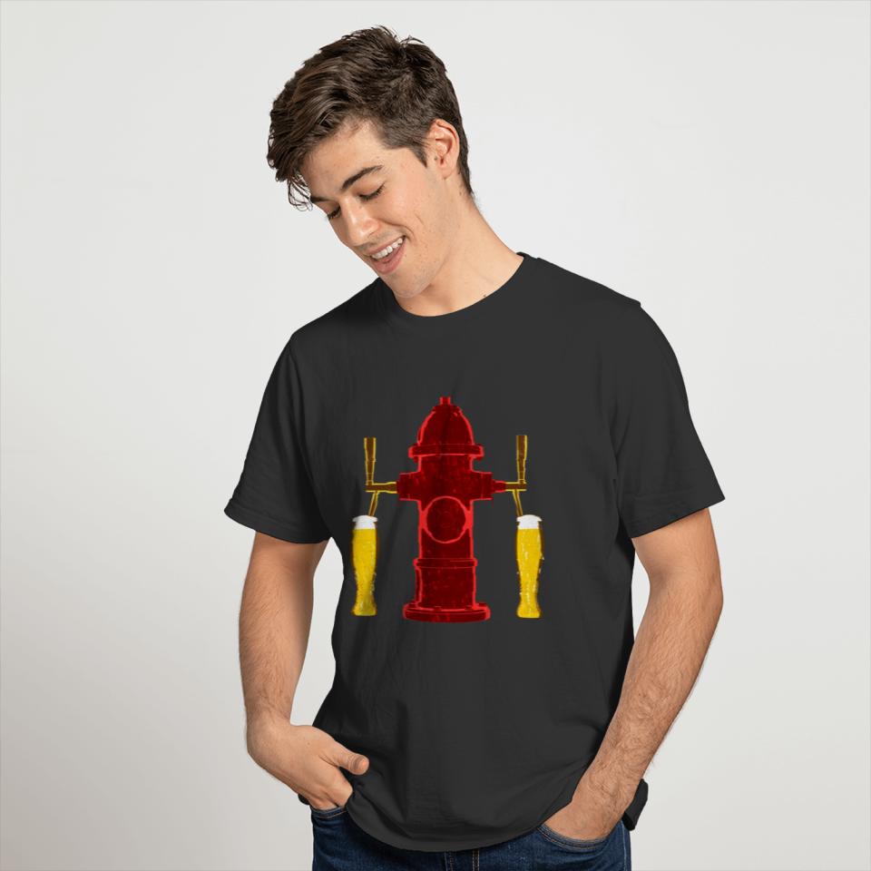Fire Hydrant Beer Tap T-shirt