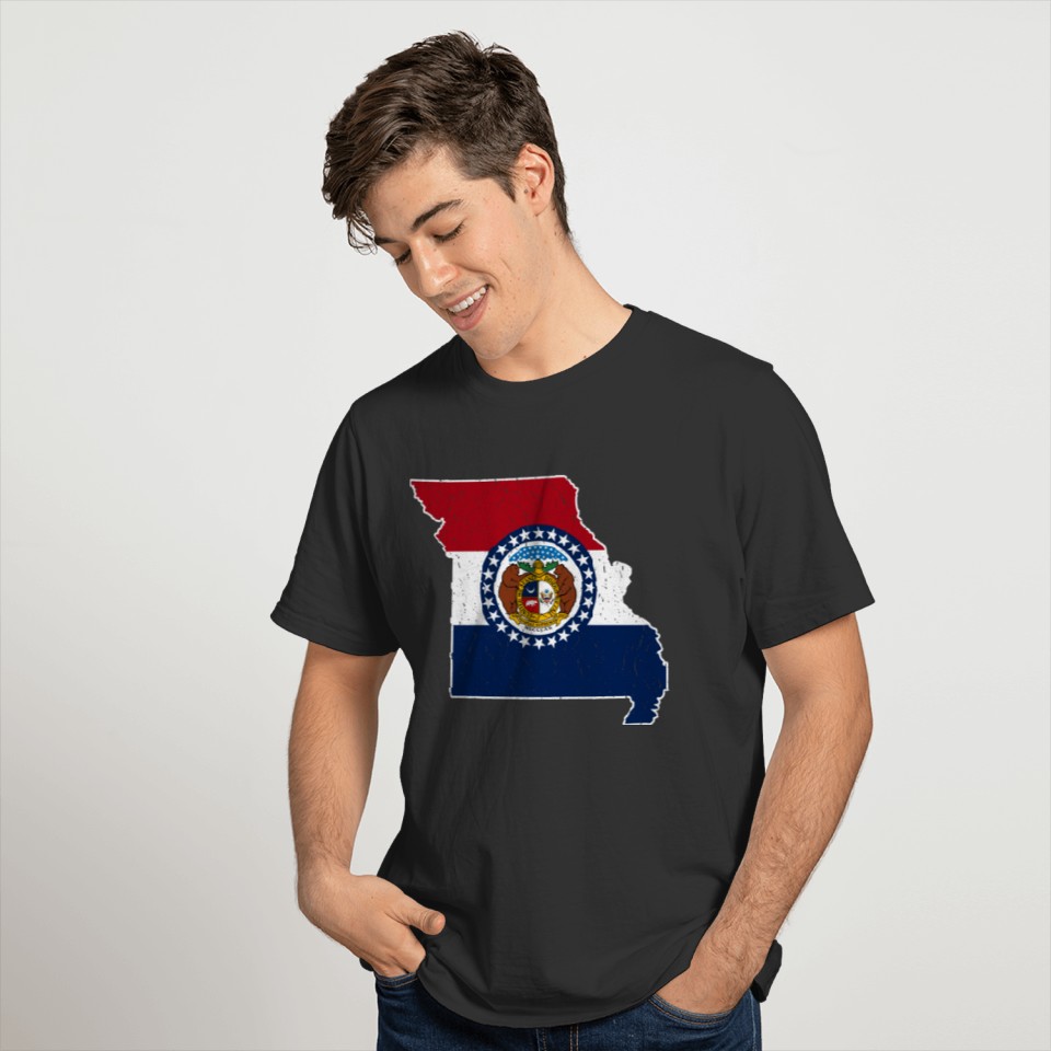 Missouri State Map T-shirt