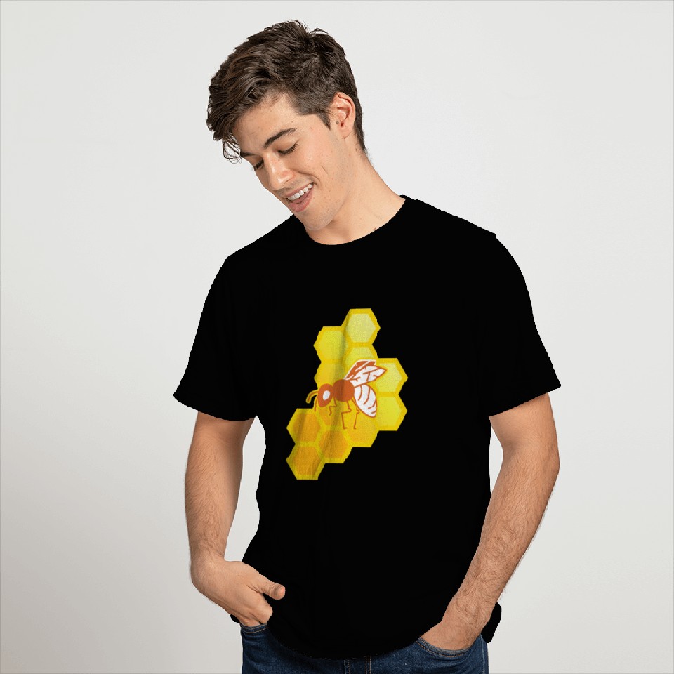 Honey Bee Lover Gift - Honeycomb T Shirts