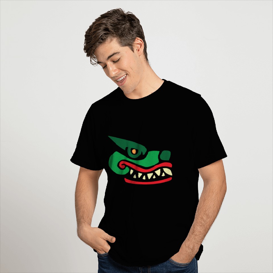 Aztec Symbol Crocodile Funny Gift Idea T Shirts