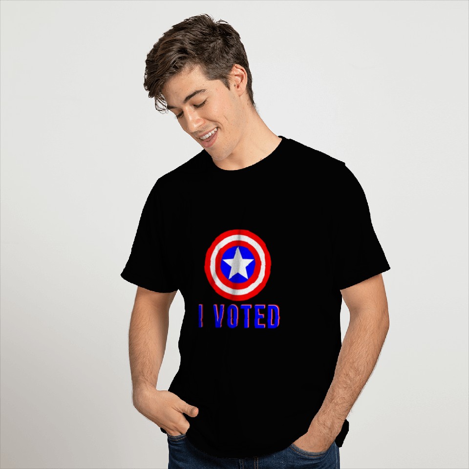 I voted plus captain america shield T Shirts